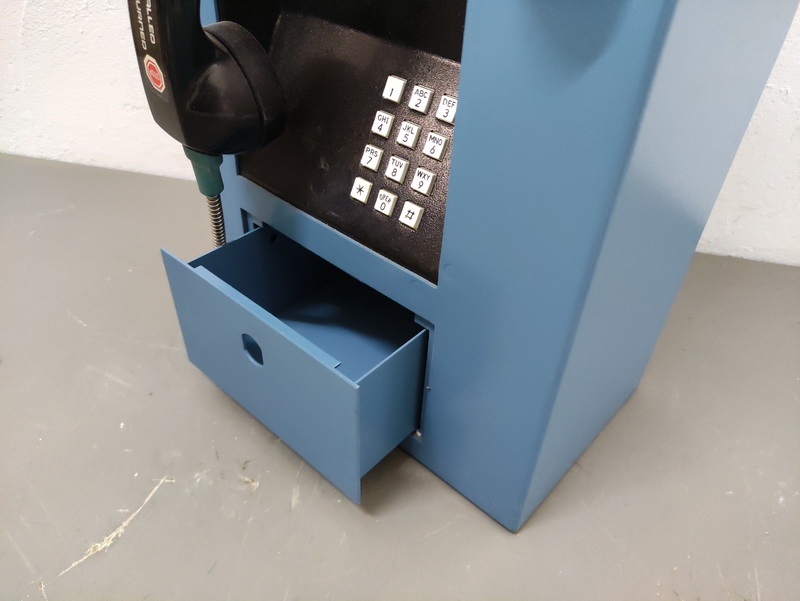 telefono cabina monedas colgar metal 53x24.5x15.5 1u